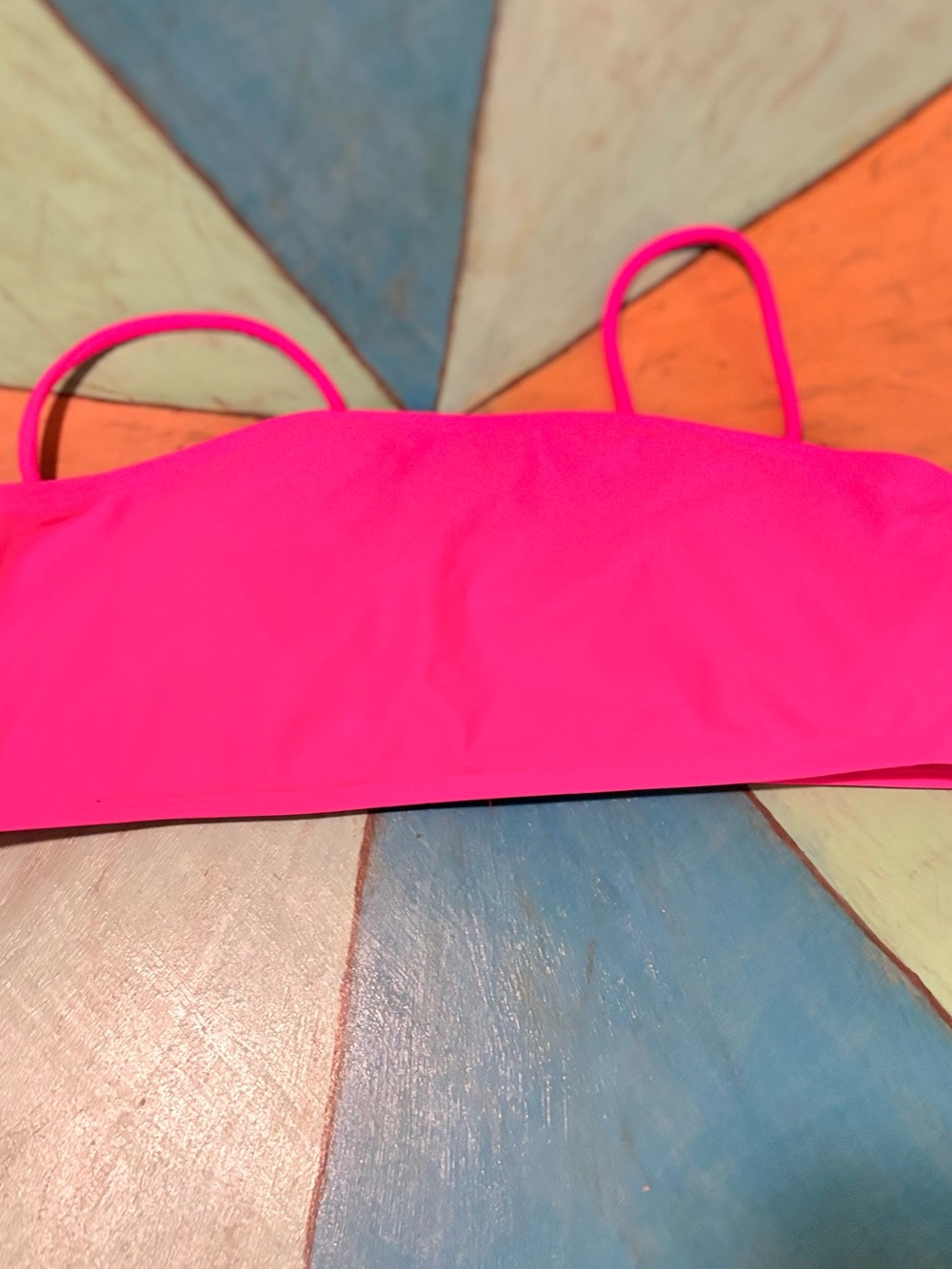No Boundaries Hot Pink Bikini Top